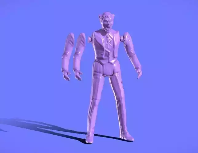 1980s JOKER SUPER-POWERS FIGURE - 3D SCAN