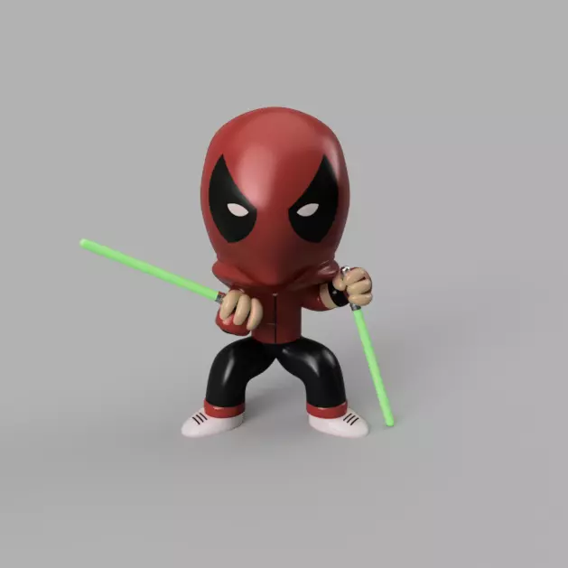 Marvel Comics Mini Kidpool Wade Wilson 3D model_0
