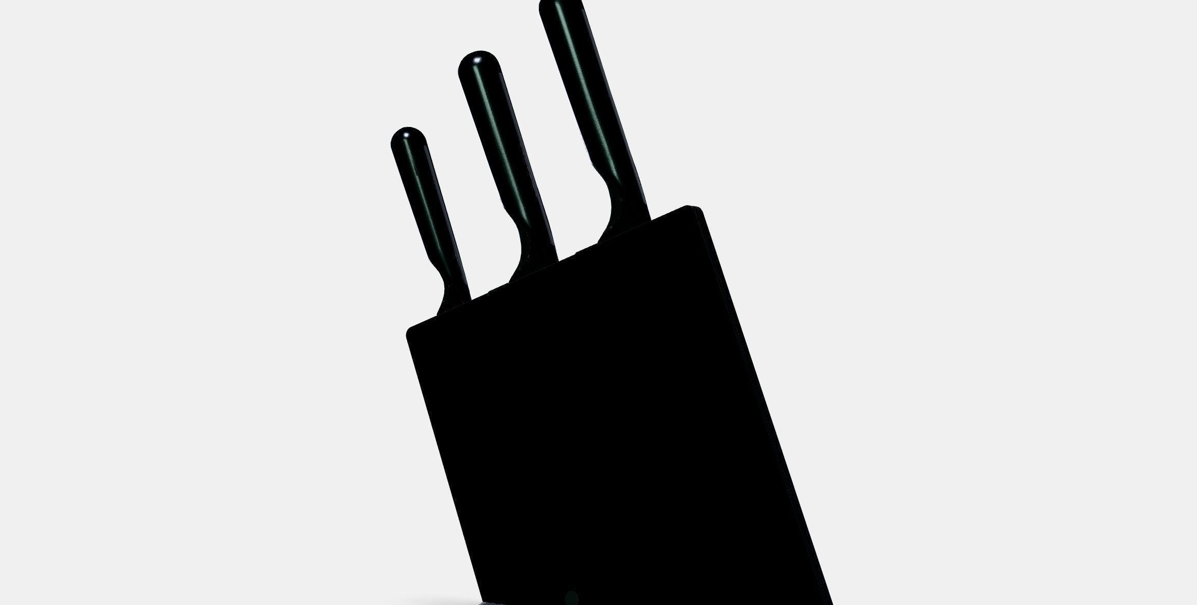 JAMFORA Knife block with 3 knives Low-poly 3D model_13