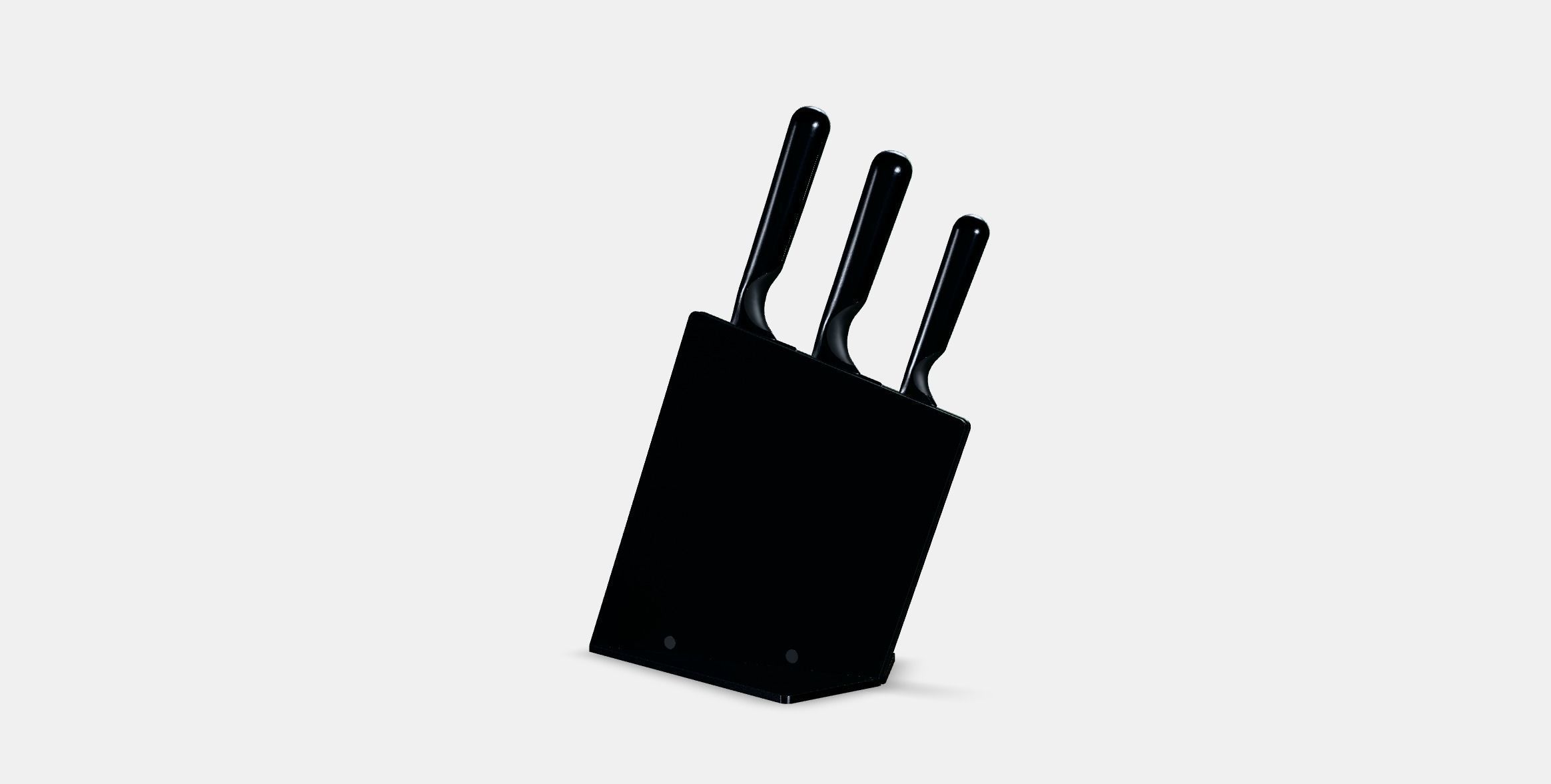 JAMFORA Knife block with 3 knives Low-poly 3D model_5