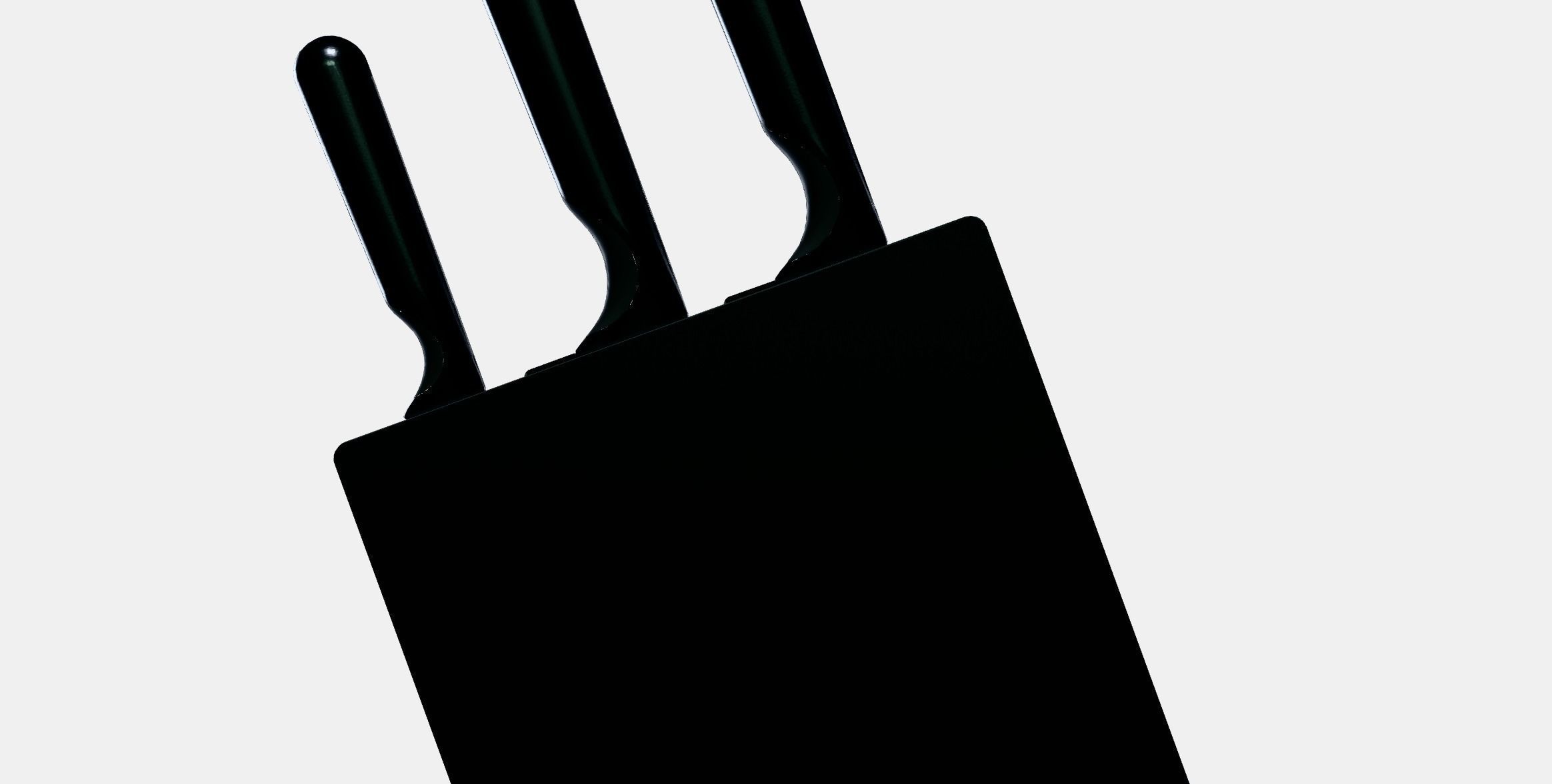 JAMFORA Knife block with 3 knives Low-poly 3D model_11