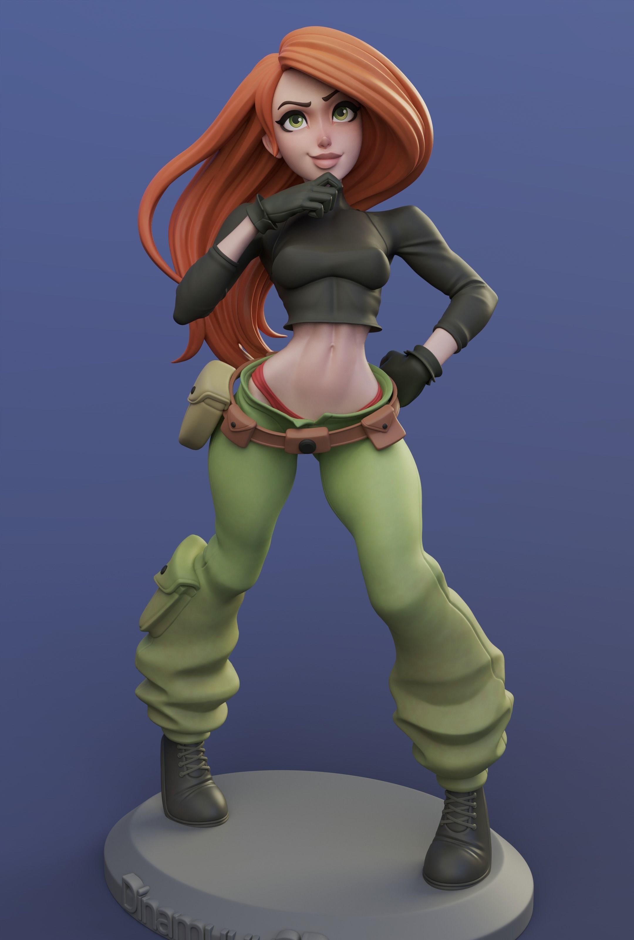 Kim Possible Multi Version STL SFW NSFW 3D print model 3D print model_4