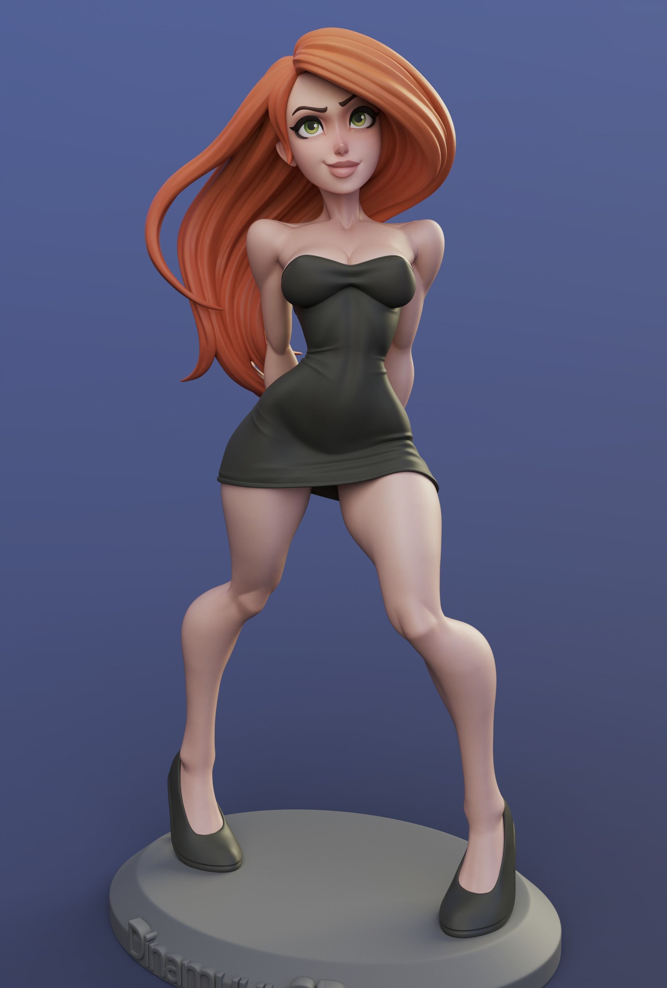 Kim Possible Multi Version STL SFW NSFW 3D print model 3D print model_6