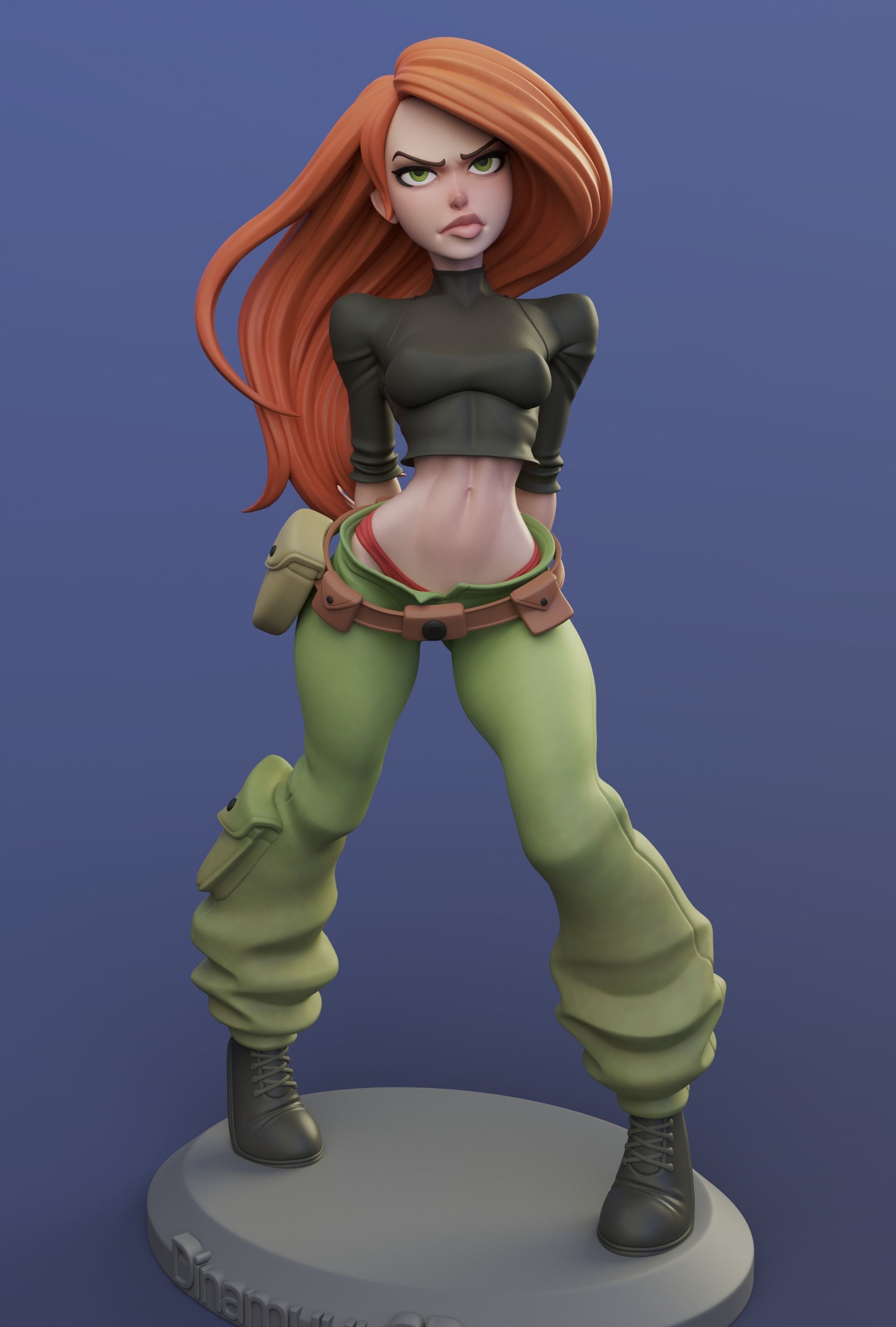Kim Possible Multi Version STL SFW NSFW 3D print model 3D print model_3
