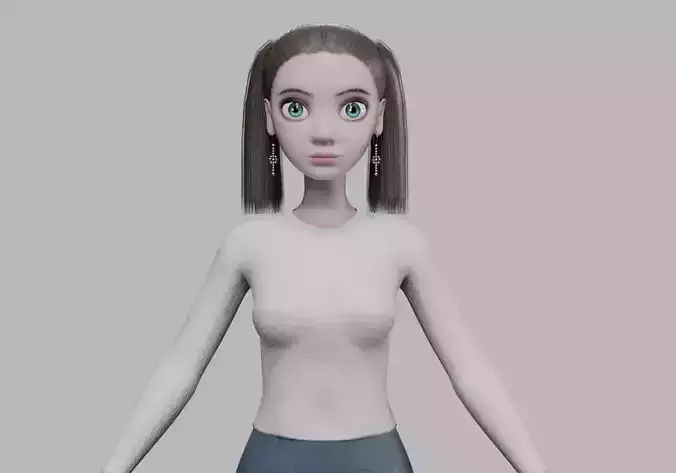 young pretty woman V22038 