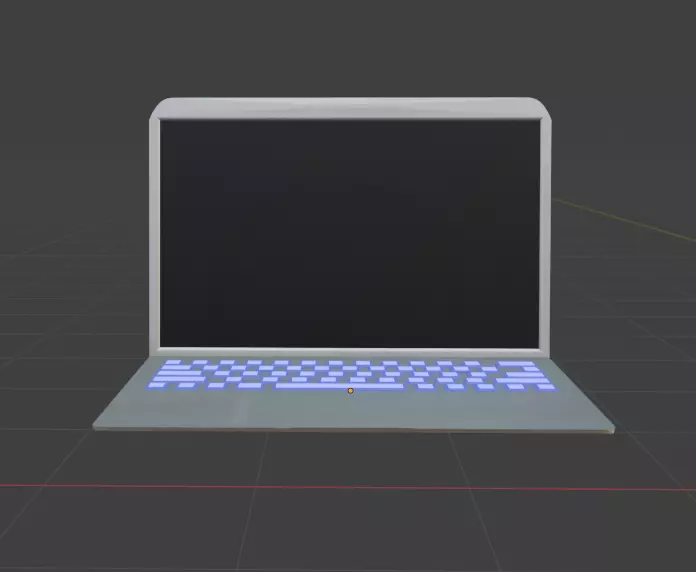 Laptop Free low-poly 3D model_0