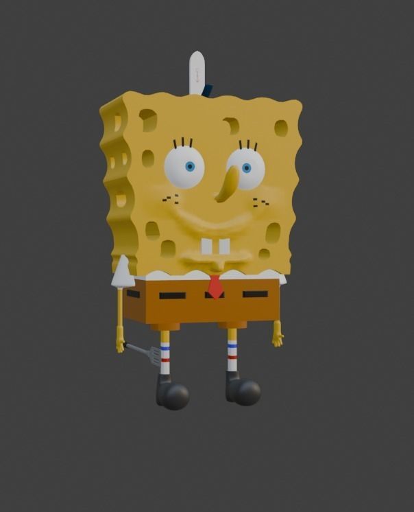 Sponge Bob Square Pans Free 3D model_2