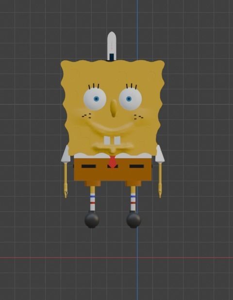 Sponge Bob Square Pans Free 3D model_1
