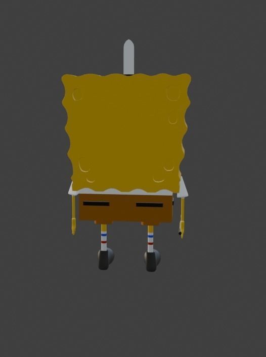 Sponge Bob Square Pans Free 3D model_4