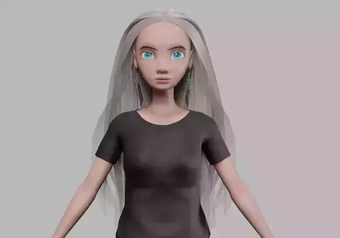 pretty blond woman V31762 