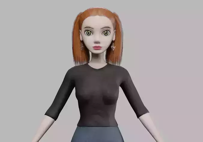 cute young woman V23034 