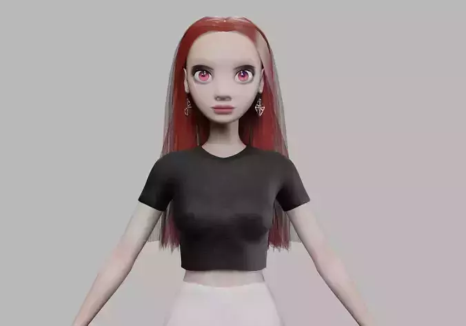 cute sweet woman V29112 