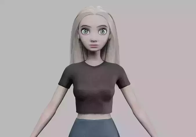 cute pretty woman V28344 