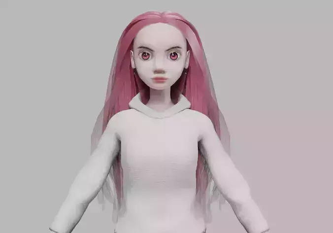 basic cartoon woman V33204 