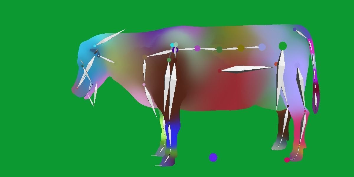 Jersey Cattle Low-poly 3D model_25