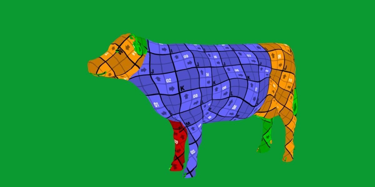 Jersey Cattle Low-poly 3D model_17