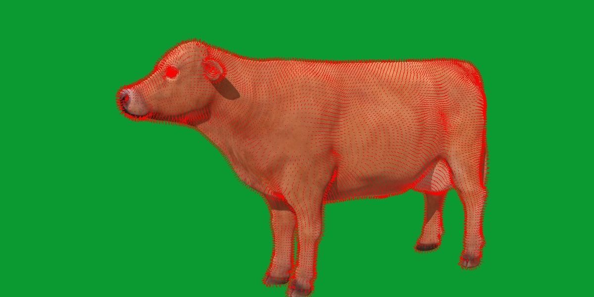 Jersey Cattle Low-poly 3D model_15