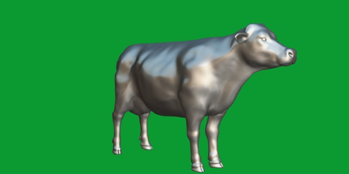 Jersey Cattle Low-poly 3D model_11