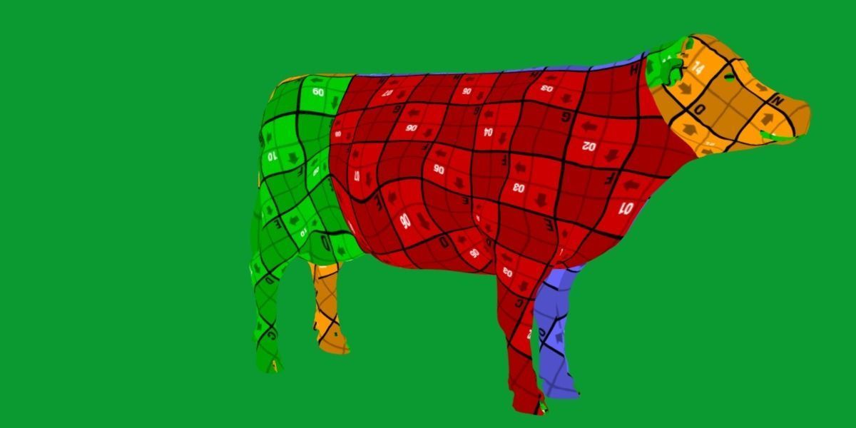 Jersey Cattle Low-poly 3D model_18