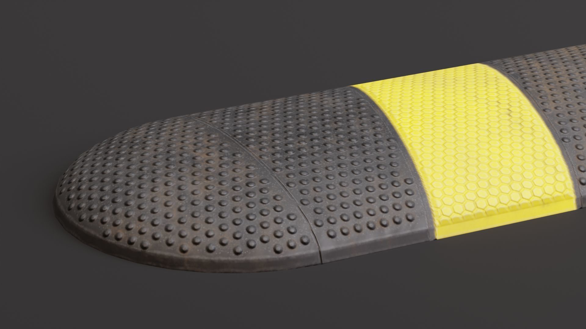 Speed Bump PBR Game-Ready Low-poly 3D model_7