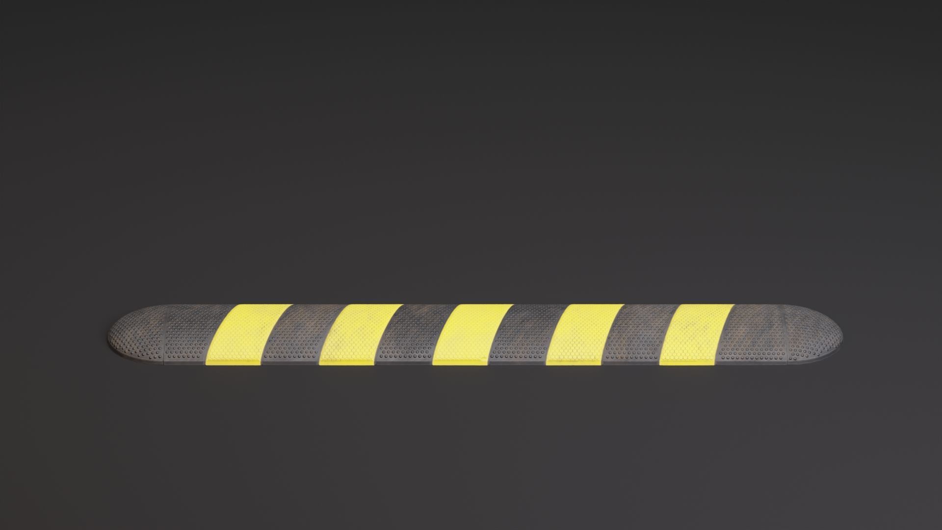 Speed Bump PBR Game-Ready Low-poly 3D model_6