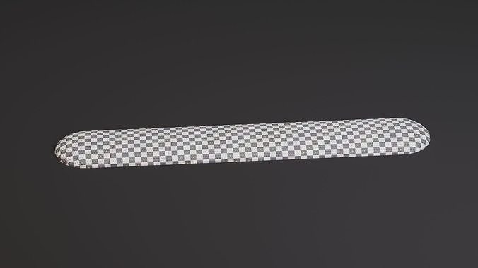 Speed Bump PBR Game-Ready Low-poly 3D model 6