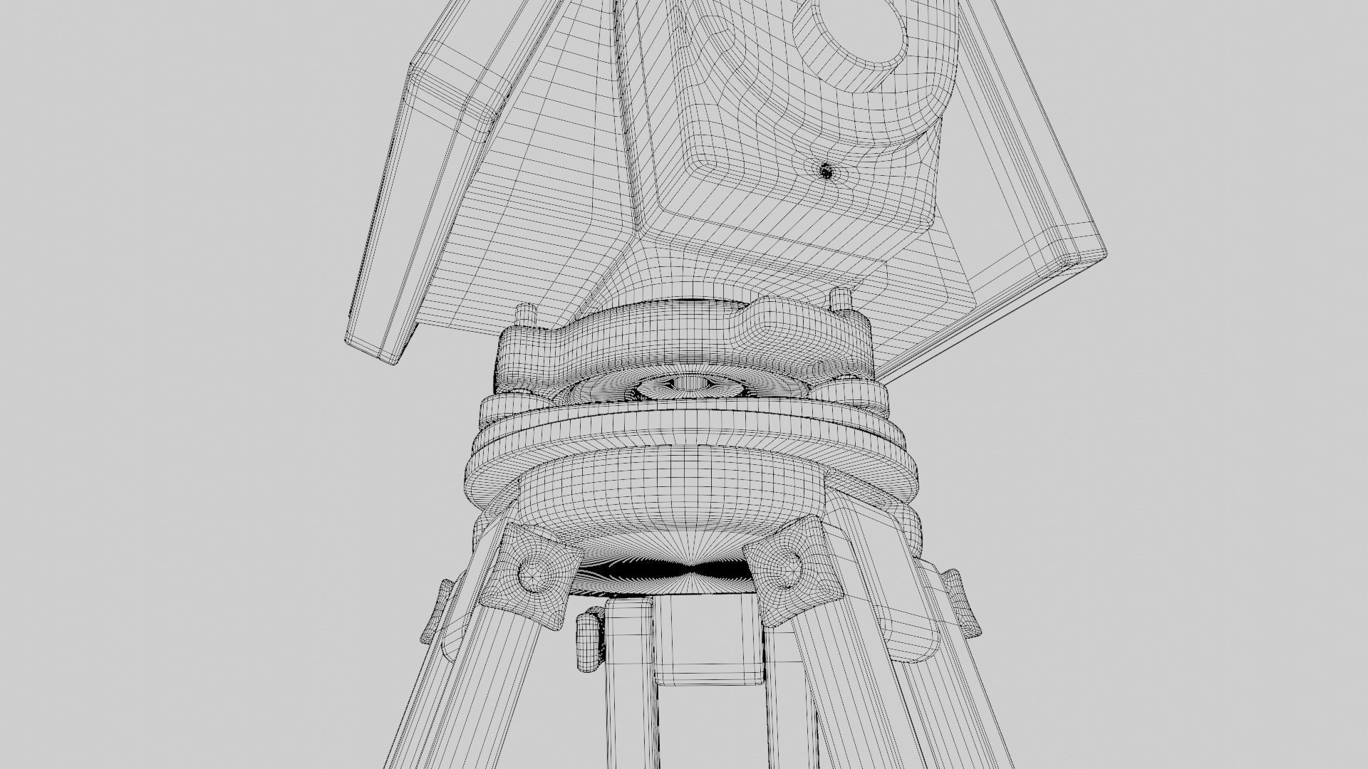 Theodolite Total Station and Tripod 3D Model Collection_19