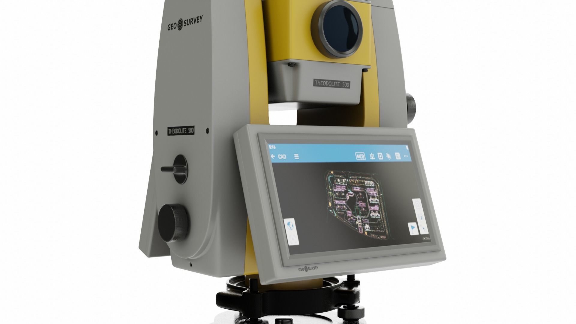 Theodolite Total Station and Tripod 3D Model Collection_5