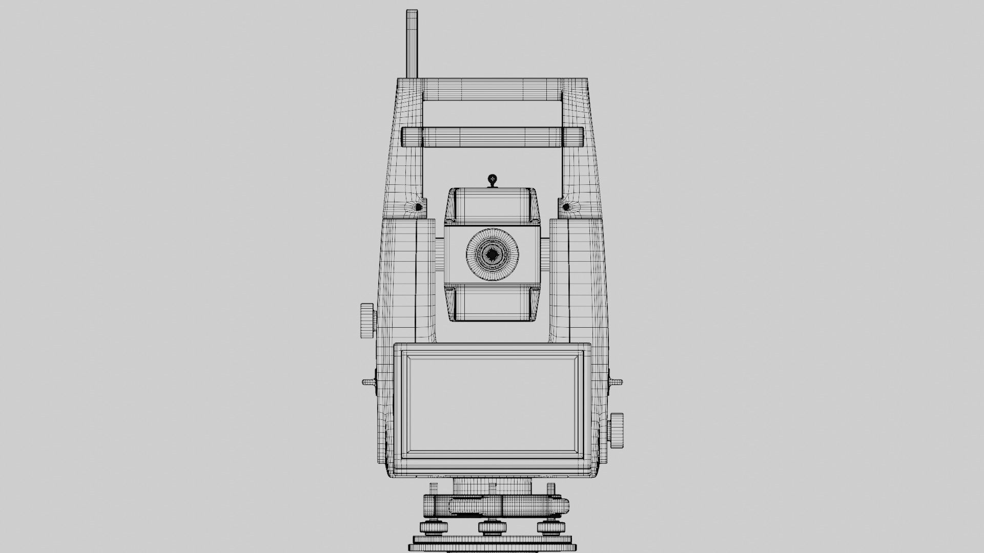 Theodolite Total Station and Tripod 3D Model Collection_17