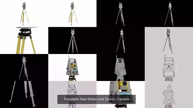 Theodolite Total Station and Tripod