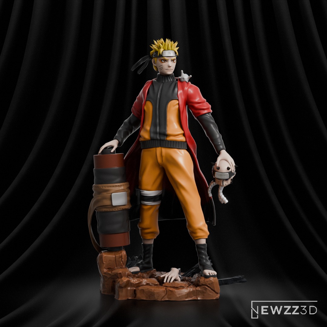 Naruto Sennin Mode 3D print model_5