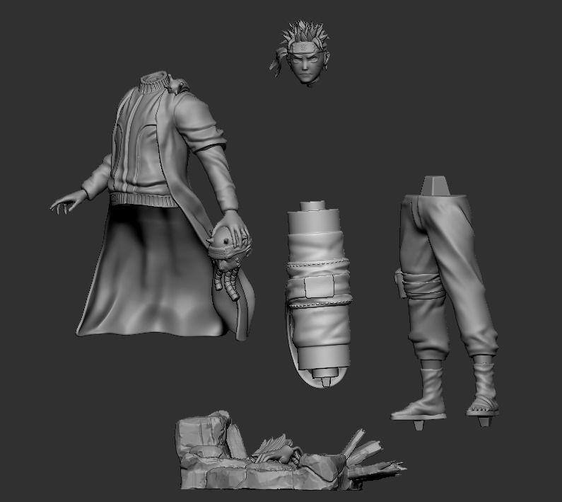 Naruto Sennin Mode 3D print model_12