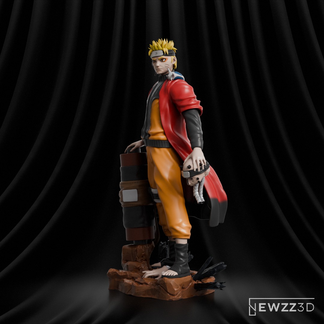 Naruto Sennin Mode 3D print model_1