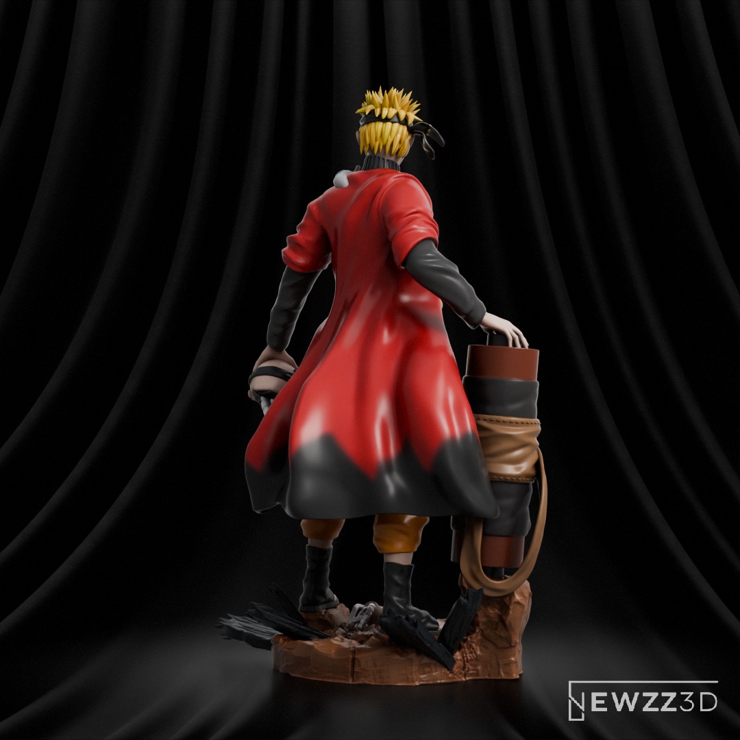 Naruto Sennin Mode 3D print model_3