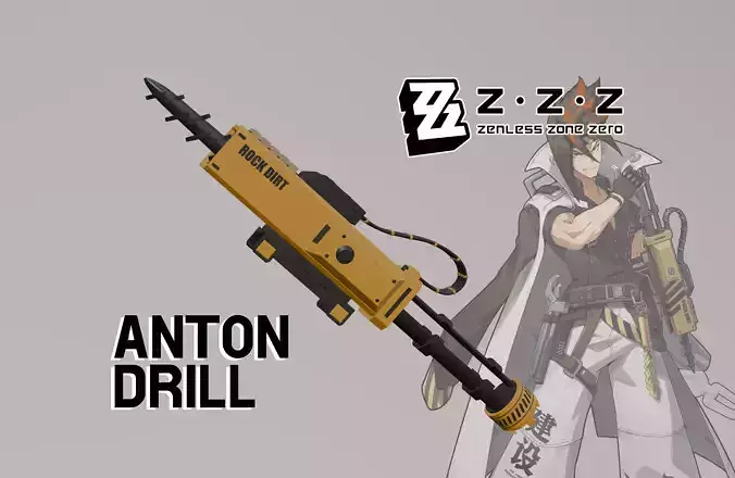 Zenless Zone Zero - Anton Drill 3D print model