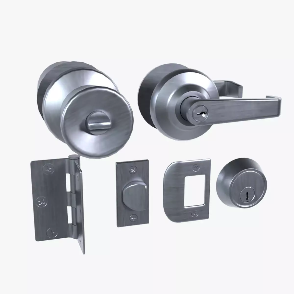 Door Parts Free 3D model