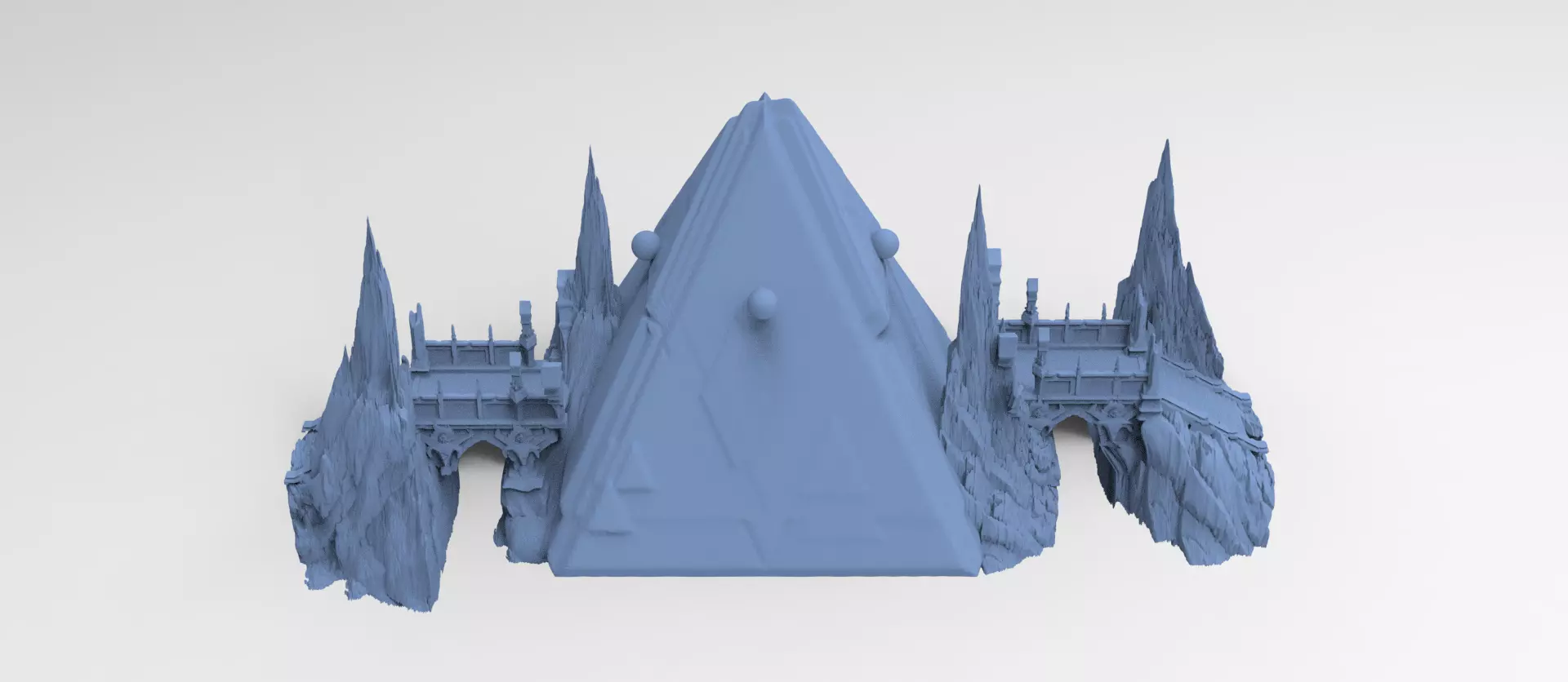 Set Occult raised bridge 3 3D model_0