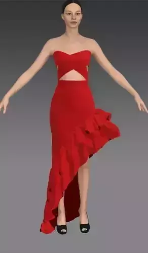 two pieces heart neckline 