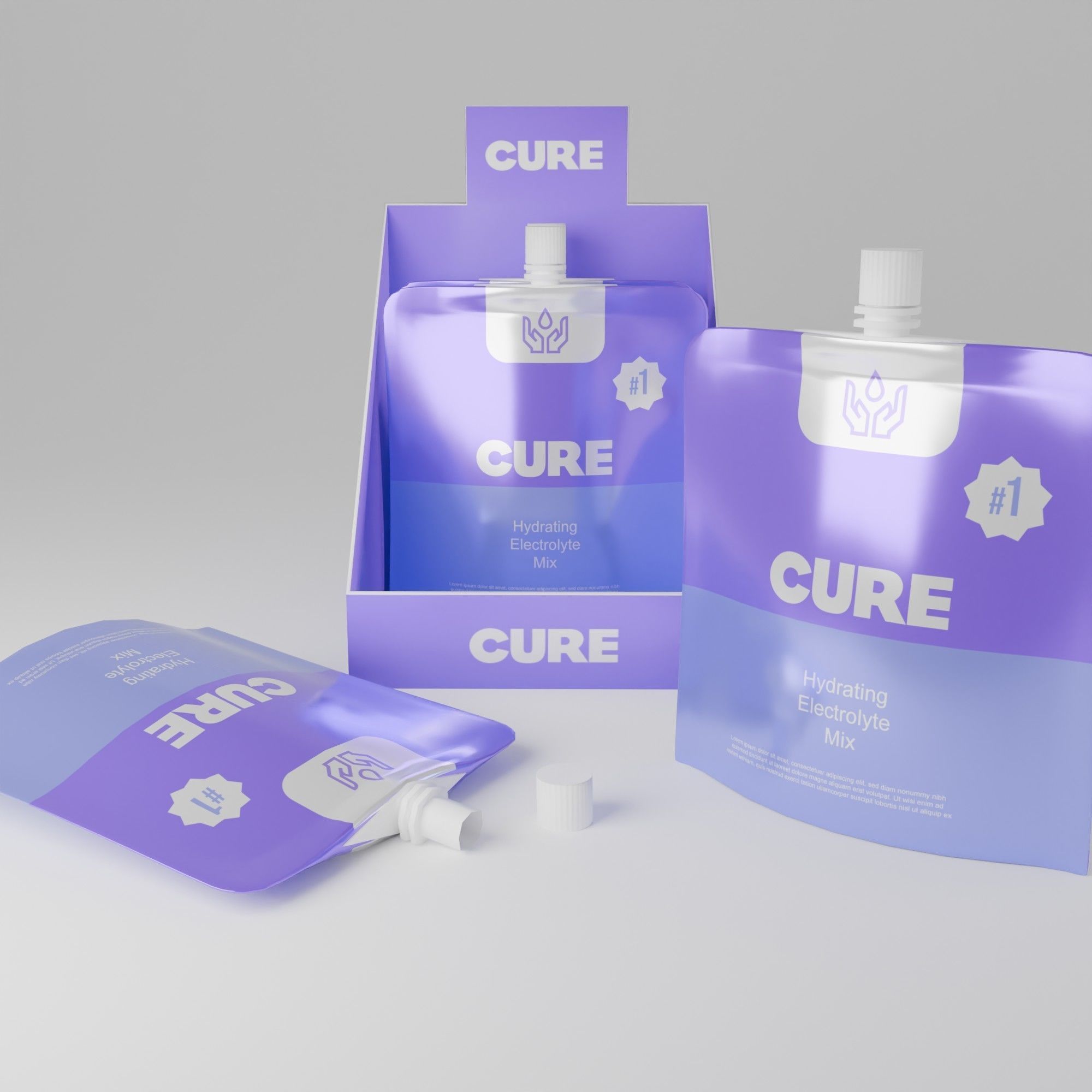 Sachet 3D model_2