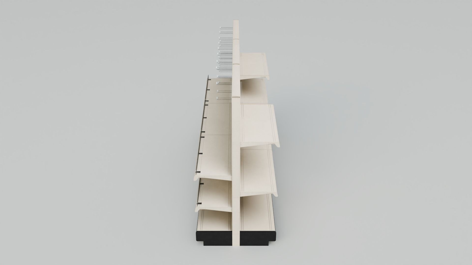 Store Display Shelfs with 4K Textures Low-poly 3D model_16