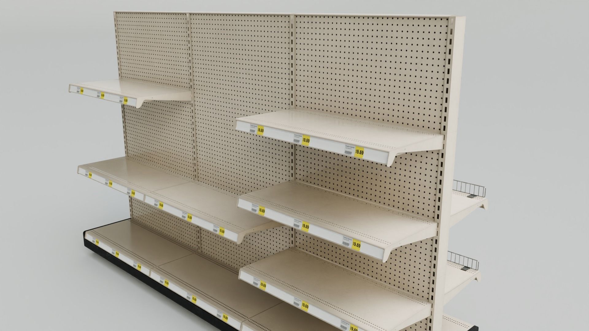 Store Display Shelfs with 4K Textures Low-poly 3D model_13
