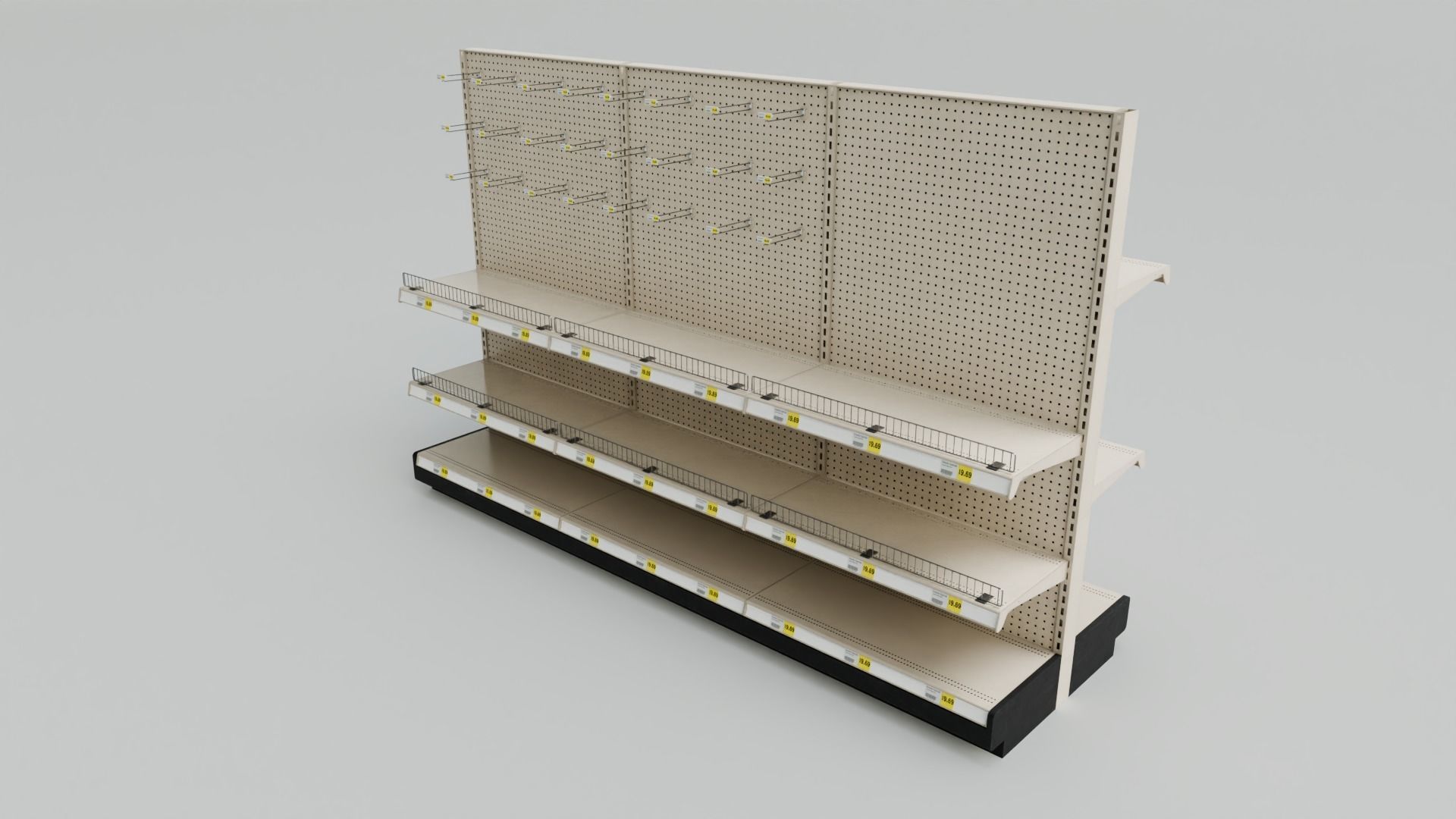 Store Display Shelfs with 4K Textures Low-poly 3D model_6