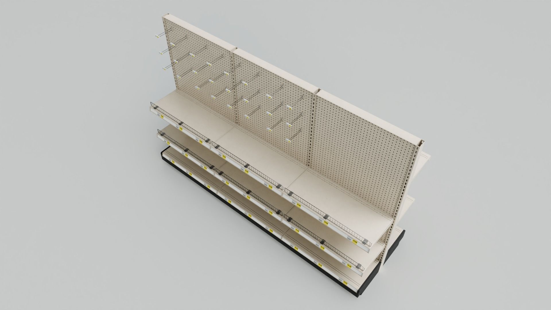 Store Display Shelfs with 4K Textures Low-poly 3D model_10