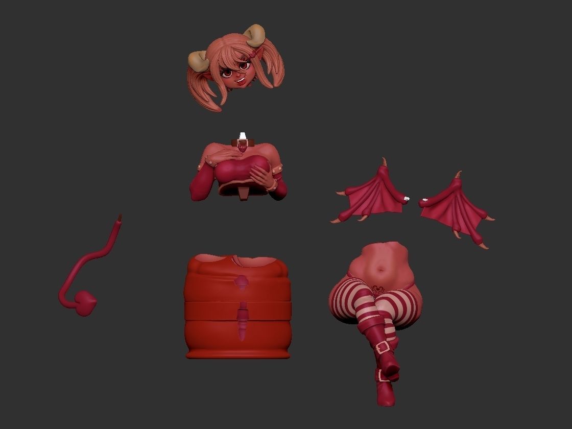 Naughty Succubus 3D print model_14