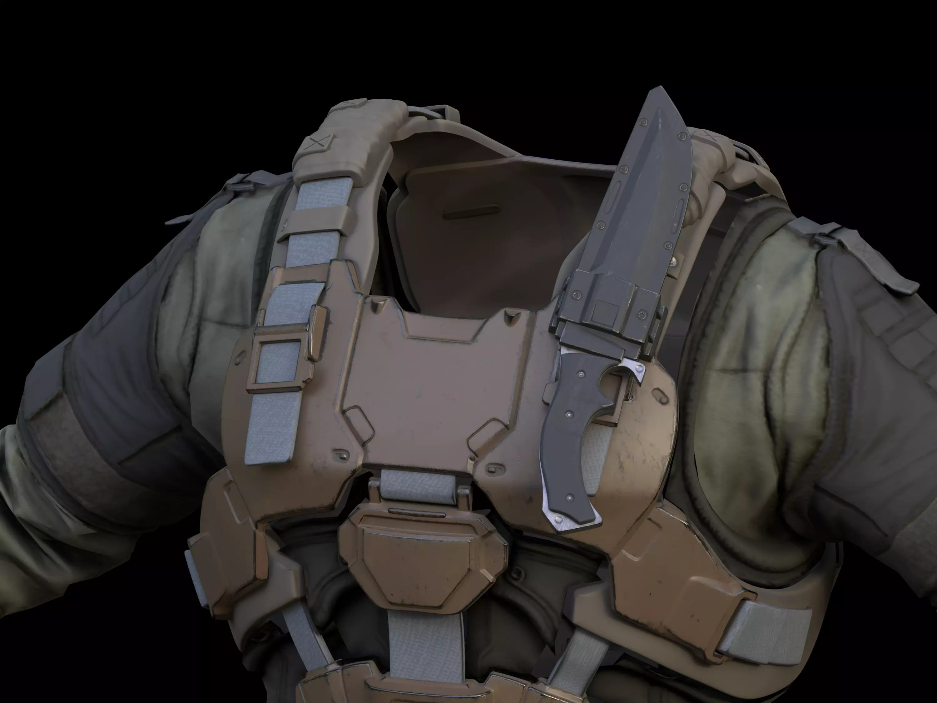 Gen 2 Marine Chest Knife 3d print file 3D print model