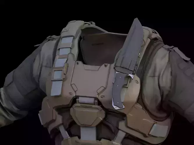 Gen 2 Marine Chest Knife 3d print file