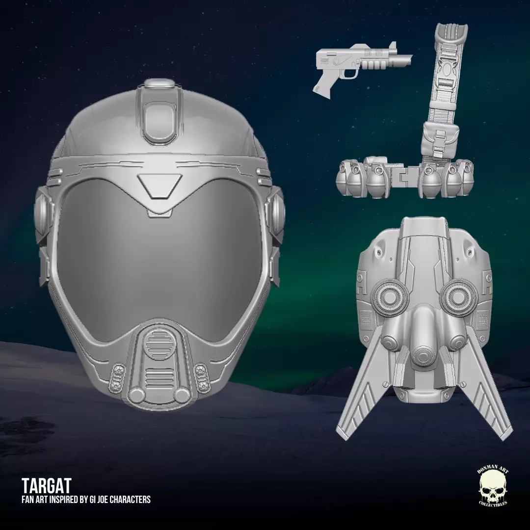 Targat GI Joe Fan Art kit3D printable File For Action Figures 3D print model_0