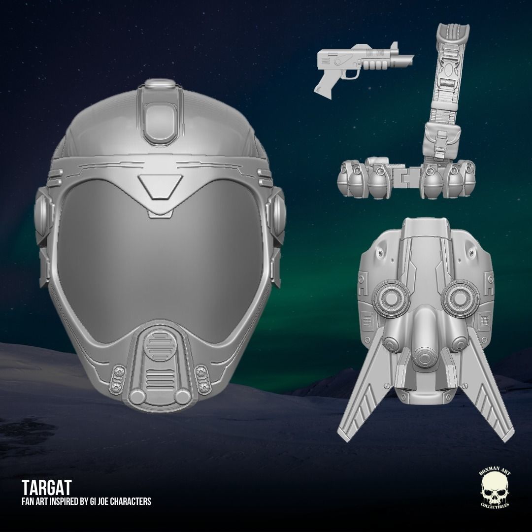 Targat GI Joe Fan Art kit3D printable File For Action Figures 3D print model_8