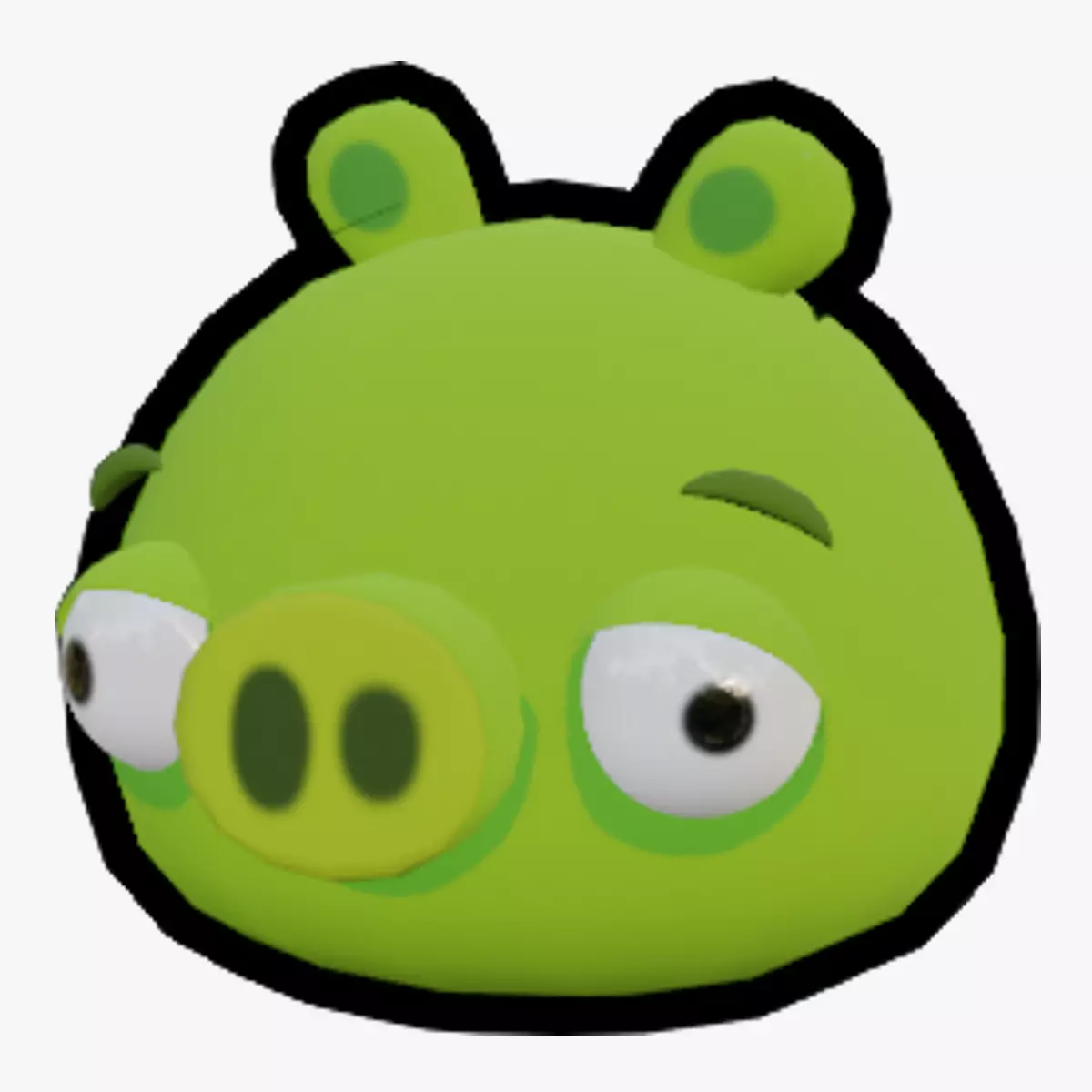 Angry Birds Minion Pig in 3D Low-poly 3D model_0