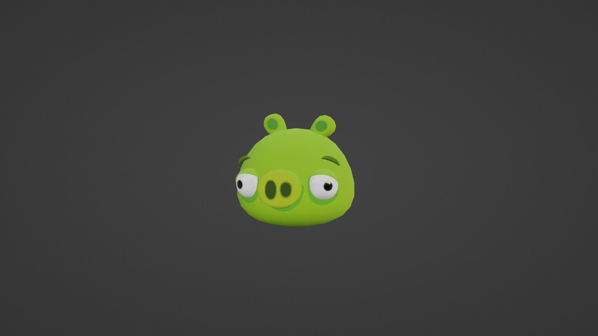 Angry Birds Minion Pig in 3D Low-poly 3D model_7